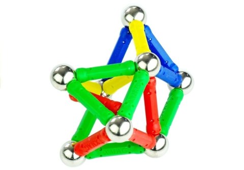 Klocki Magnetyczne Magnastix Patyczki Kulki Kolorowe 60el Klocki Magnetyczne Magnastix Patyczki Kulki Kolorowe 60el