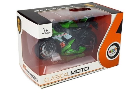 Motocykl z Napędem Frykcyjnym Dźwięki Motor 1:14 Zielony Motocykl z Napędem Frykcyjnym Dźwięki Motor 1:14 Zielony