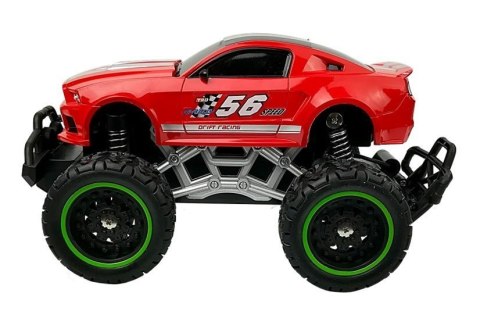 Auto Zdalnie Sterowane R/C 6.5 km/h Wysokie Koła Czerwone Auto Zdalnie Sterowane R/C 6.5 km/h Wysokie Koła Czerwone