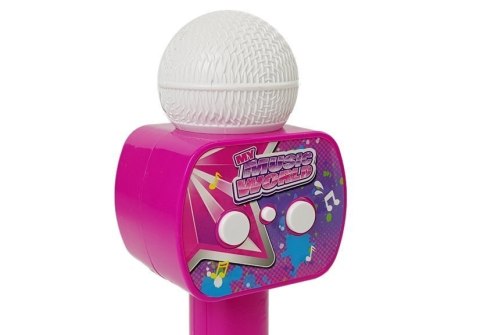 Mikrofon Dziecięcy Bezprzewodowy Karaoke Głośnik Bluetooth Różowy Mikrofon Dziecięcy Bezprzewodowy Karaoke Głośnik Bluetooth Różowy