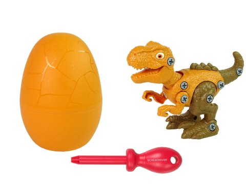 Zestaw Dinozaur Tyranozaur Rex z Jajkiem DIY Śrubokręt Pomarańczowy Zestaw Dinozaur Tyranozaur Rex z Jajkiem DIY Śrubokręt Pomarańczowy