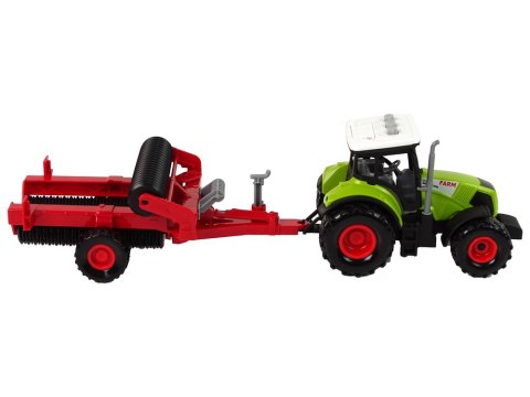 Traktor Z Kultywatorem Dla Dzieci Światła Dźwięki Zielony Traktor Z Kultywatorem Dla Dzieci Światła Dźwięki Zielony