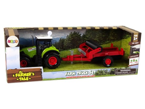 Traktor Z Kultywatorem Dla Dzieci Światła Dźwięki Zielony Traktor Z Kultywatorem Dla Dzieci Światła Dźwięki Zielony