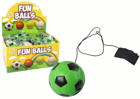 Piłka Nożna PU Na Gumce Jojo Do Odbijania 6 cm Zielona Piłka Nożna PU Na Gumce Jojo Do Odbijania 6 cm Zielona