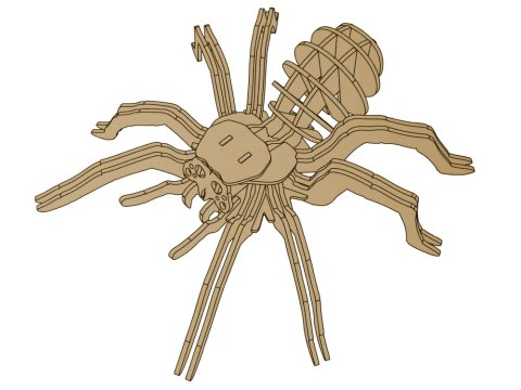 Drewniane Puzzle Przestrzenne 3D Pająk Składanka Edukacyjna 31 Elementów Drewniane Puzzle Przestrzenne 3D Pająk Składanka Edukacyjna 31 Elementów
