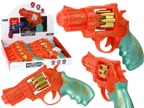 Pistolet Pomarańczowy Revolver Broń Dźwięki Światła Pistolet Pomarańczowy Revolver Broń Dźwięki Światła