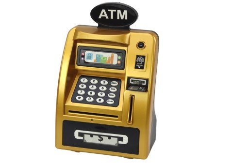 Bankomat Skarbonka Dla Dzieci Nauka Oszczędzania Złoto Czarny Bankomat Skarbonka Dla Dzieci Nauka Oszczędzania Złoto Czarny