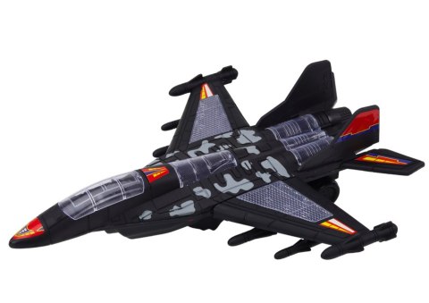 Myśliwiec Militarny F35 Jeżdżący Światła Dźwięki Czarny Myśliwiec Militarny F35 Jeżdżący Światła Dźwięki Czarny