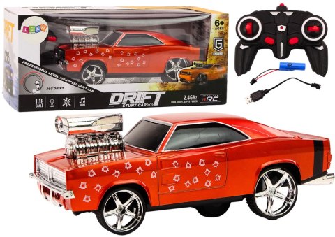Autko Zdalnie Sterowane 1:18 Drift 360 Światła Dźwięki Czerwony Autko Zdalnie Sterowane 1:18 Drift 360 Światła Dźwięki Czerwony