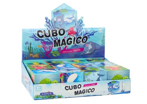 Magiczna Kostka Układanka Edukacyjna Zwierzęta Morskie Puzzle Gra Logiczna Magiczna Kostka Układanka Edukacyjna Zwierzęta Morskie Puzzle Gra Logiczna
