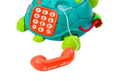 Interaktywny Żółw Edukacyjny Telefon 6w1 Światła Dźwięki Zielony Interaktywny Żółw Edukacyjny Telefon 6w1 Światła Dźwięki Zielony