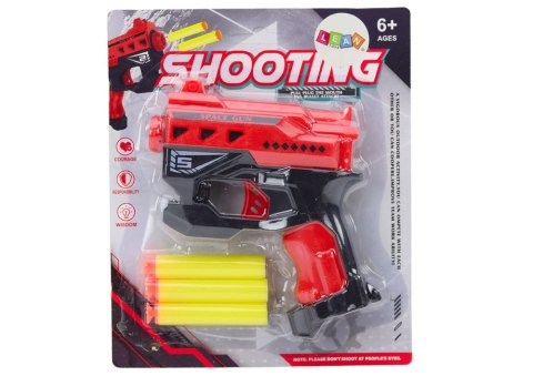 Mini Pistolet Na Strzałki Piankowe Z Przyssawkami Czerwony Mini Pistolet Na Strzałki Piankowe Z Przyssawkami Czerwony