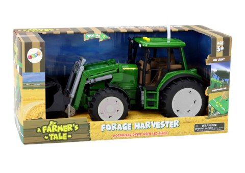 Traktor Rolniczy Koparka Duży Zielony Światła Dźwięki Traktor Rolniczy Koparka Duży Zielony Światła Dźwięki