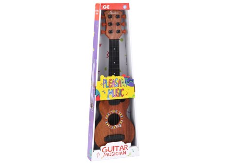 Gitara Zabawkowa Dla Dzieci Brązowa Drewno Kostka Do Gry Gitara Zabawkowa Dla Dzieci Brązowa Drewno Kostka Do Gry