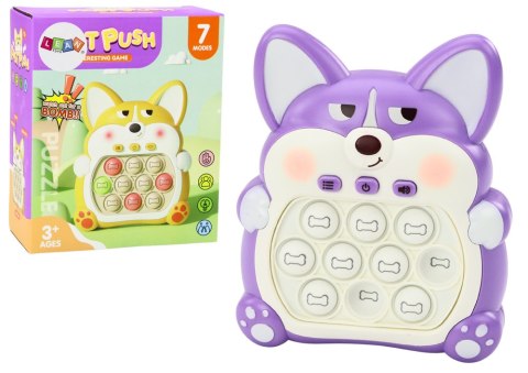 Gra Zręcznościowa Konsola Pop-It Lisek 7 Trybów Gry Fioletowy Sensoryczna Gra Zręcznościowa Konsola Pop-It Lisek 7 Trybów Gry Fioletowy Sensoryczna