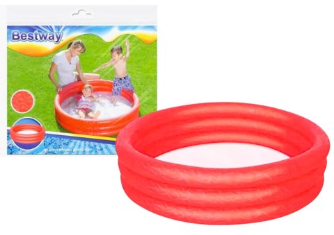 Dmuchany Basen Czerwony 122 cm x 25 cm Bestway 51025 Dmuchany Basen Czerwony 122 cm x 25 cm Bestway 51025