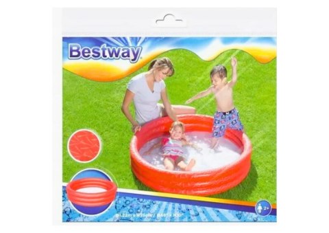 Dmuchany Basen Czerwony 122 cm x 25 cm Bestway 51025 Dmuchany Basen Czerwony 122 cm x 25 cm Bestway 51025