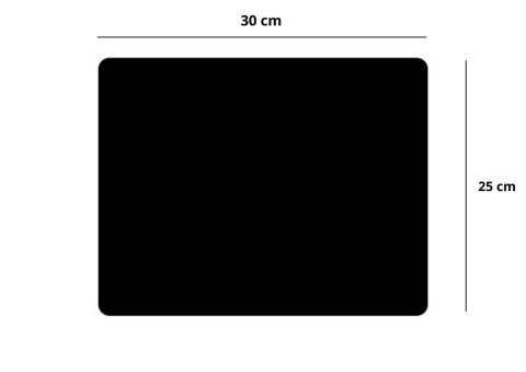 Podkładka Pod Mysz Antypoślizgowa Czarna 30x25cm Podkładka Pod Mysz Antypoślizgowa Czarna 30x25cm