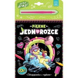 Piękne jednorożce zdrap.z rys.