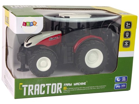 Traktor Rolniczy 1:24 Zdalnie sterowany R/C Pilot Farma Biało Czerwony Traktor Rolniczy 1:24 Zdalnie sterowany R/C Pilot Farma Biało Czerwony