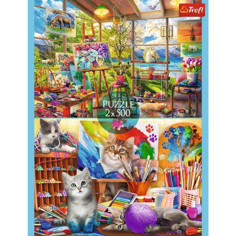 Puzzle - 2x500 - Sztuka malowania FSC Mix 70% 37530 Puzzle - 2x500 - Sztuka malowania FSC Mix 70% 37530