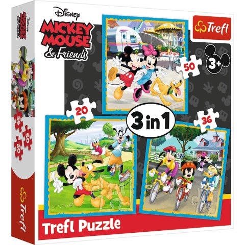 Puzzle - 3w1 - Myszka Miki z przyjaciółmi - Disney Standard Characters - 34846 Puzzle - 3w1 - Myszka Miki z przyjaciółmi - Disney Standard Characters - 34846