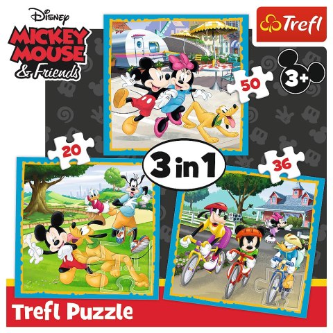 Puzzle - 3w1 - Myszka Miki z przyjaciółmi - Disney Standard Characters - 34846 Puzzle - 3w1 - Myszka Miki z przyjaciółmi - Disney Standard Characters - 34846