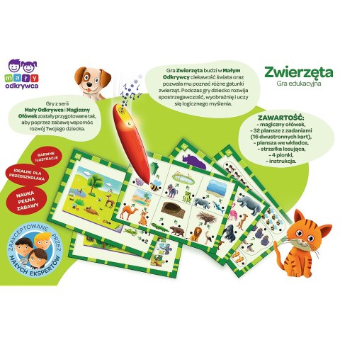 Gra dla dzieci Zwierzęta Magiczny ołówek Trefl 02111 Gra dla dzieci Zwierzęta Magiczny ołówek Trefl 02111