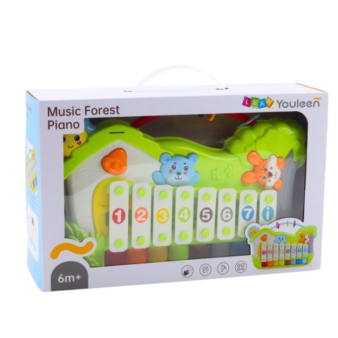 Muzyczne Pianinko Leśne Ksylofon Karty z Nutami 5szt Muzyczne Pianinko Leśne Ksylofon Karty z Nutami 5szt
