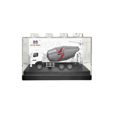 Betoniarka Metalowa Model Kolekcjonerski Huina Biała 1:80 Betoniarka Metalowa Model Kolekcjonerski Huina Biała 1:80