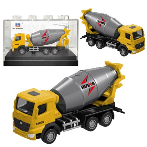 Betoniarka Metalowa Model Kolekcjonerski Huina Żółta 1:80 Betoniarka Metalowa Model Kolekcjonerski Huina Żółta 1:80