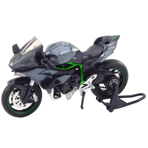Motocykl Sportowy Metalowy Światła Dźwięki Szary 1:12 Motocykl Sportowy Metalowy Światła Dźwięki Szary 1:12