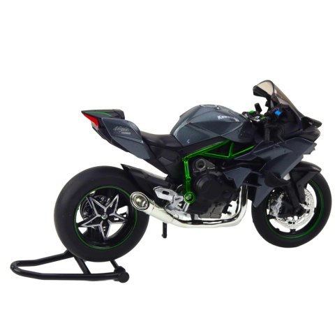 Motocykl Sportowy Metalowy Światła Dźwięki Szary 1:12 Motocykl Sportowy Metalowy Światła Dźwięki Szary 1:12